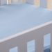 Lençol de Berço com Elástico Malha 100% Algodão 125g/m² 70x130x15cm Azul