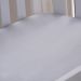 Lençol de Berço com Elástico Malha 100% Algodão 125g/m² 70x130x15cm Cinza