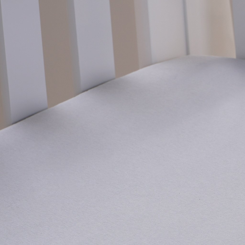 Lençol de Berço com Elástico Malha 100% Algodão 125g/m² 70x130x15cm Cinza