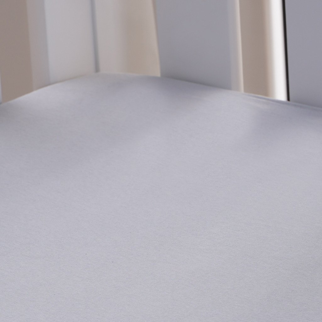 Lençol de Berço com Elástico Malha 100% Algodão 125g/m² 70x130x15cm Cinza