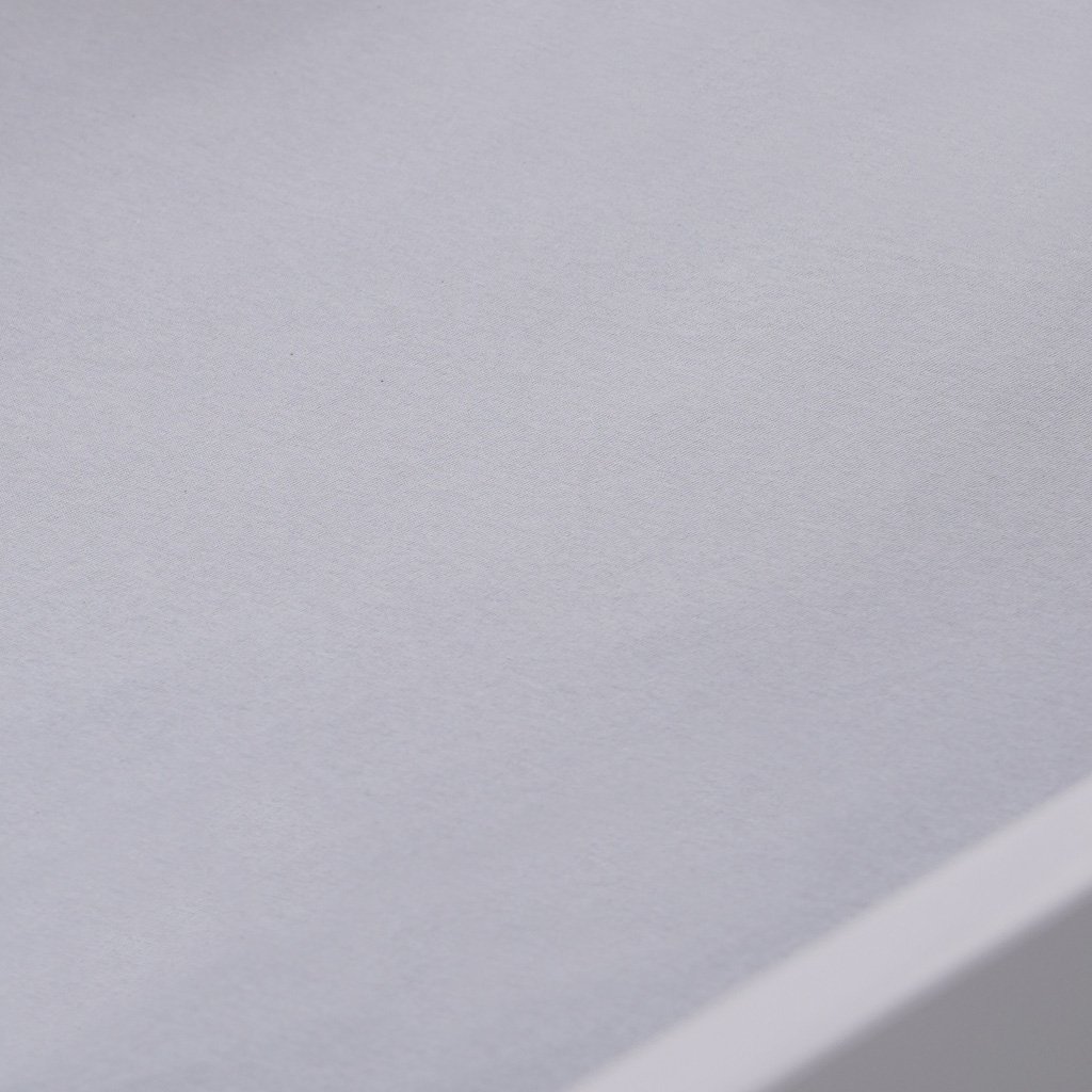 Lençol de Berço com Elástico Malha 100% Algodão 125g/m² 70x130x15cm Cinza