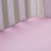 Lençol de Berço com Elástico Malha 100% Algodão 125g/m² 70x130x15cm Rosa