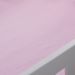 Lençol de Berço com Elástico Malha 100% Algodão 125g/m² 70x130x15cm Rosa
