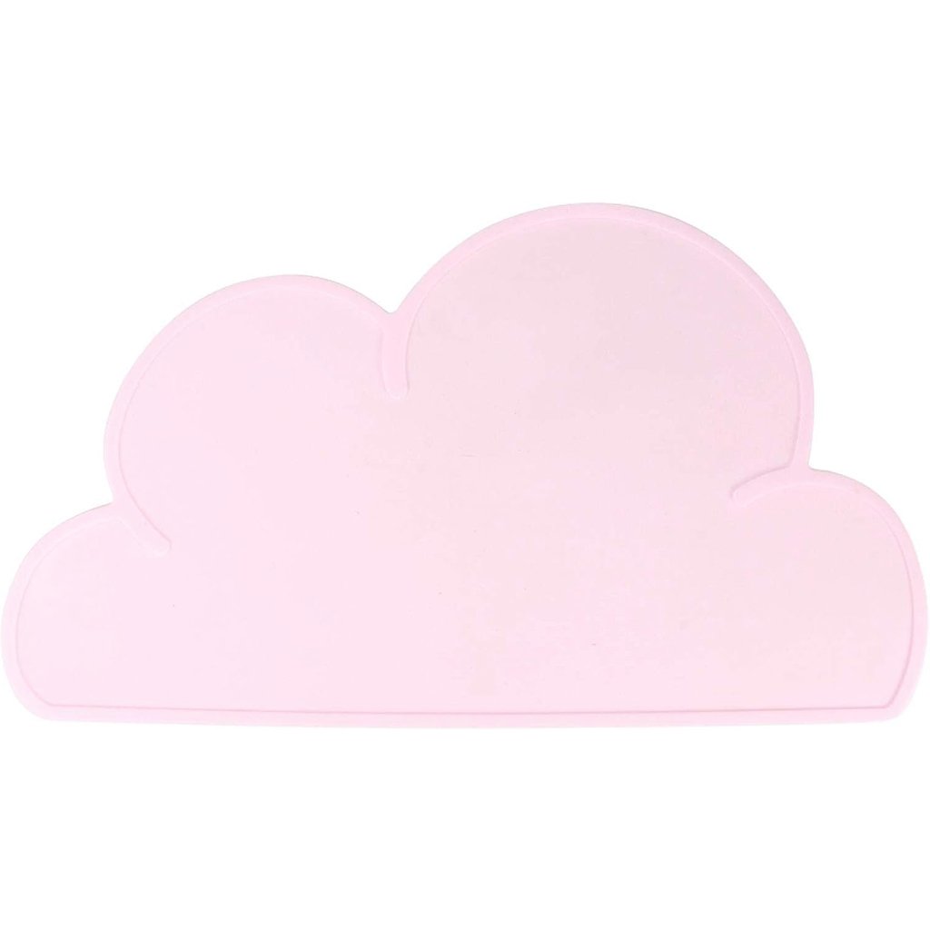 Lugar Americano para Bebê Nuvem Silicone Impermeável 47x26cm Rosa