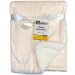 Manta Baby Oportunity Dupla Face Flannel e Sherpa 75x100cm Branco/Rosa