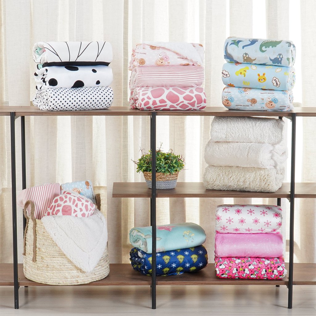Manta Baby Oportunity Dupla Face Flannel e Sherpa 75x100cm Listras