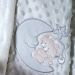 Manta Bebê Dots Camada Dupla de Plush 100x70 com Bordado