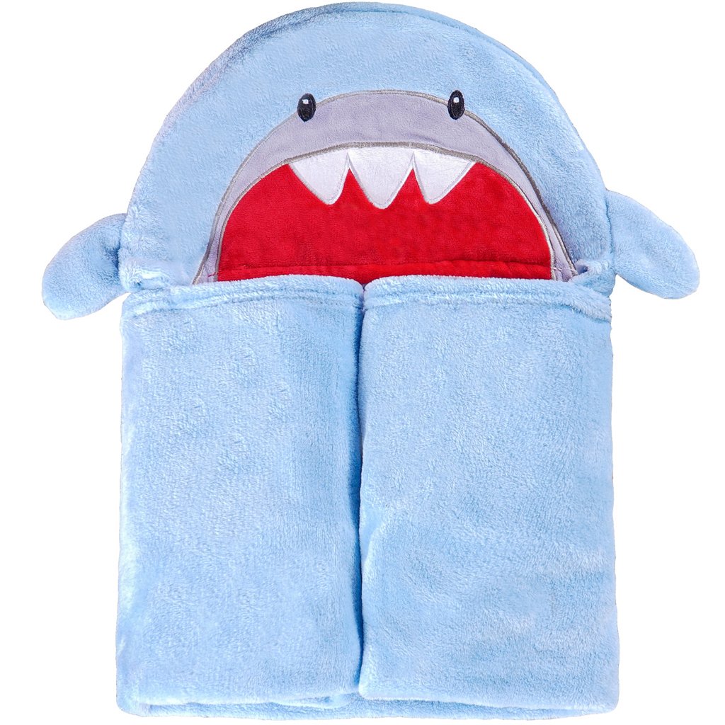 Manta Bebê com Capuz Flannel com Aplique e Bordado 75x90