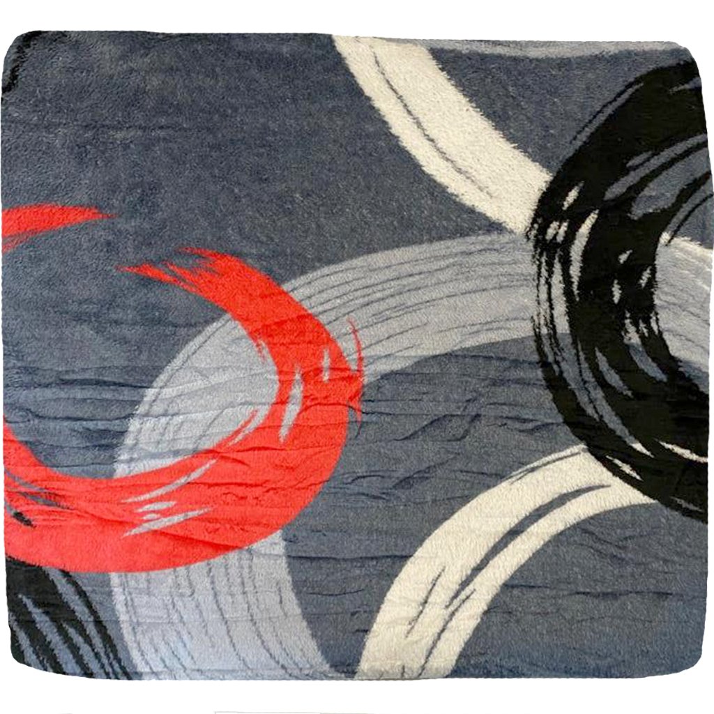 Manta Casal Microfibra Colors Estampada 180x200cm Cinza Aço