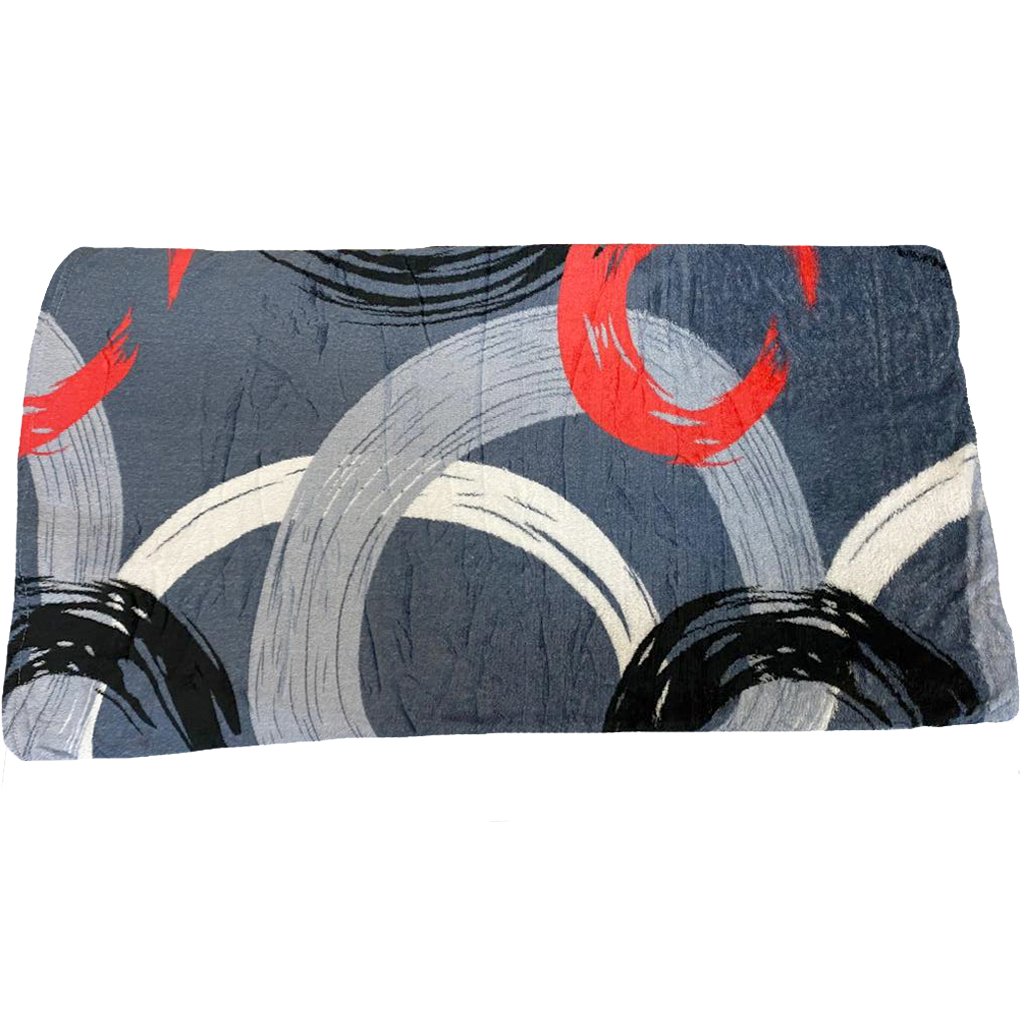Manta Casal Microfibra Colors Estampada 180x200cm Cinza Aço