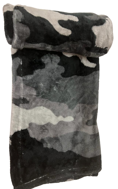 Manta Cobertor Microfibra Colors 70x100 Bene Casa Cinza Militar