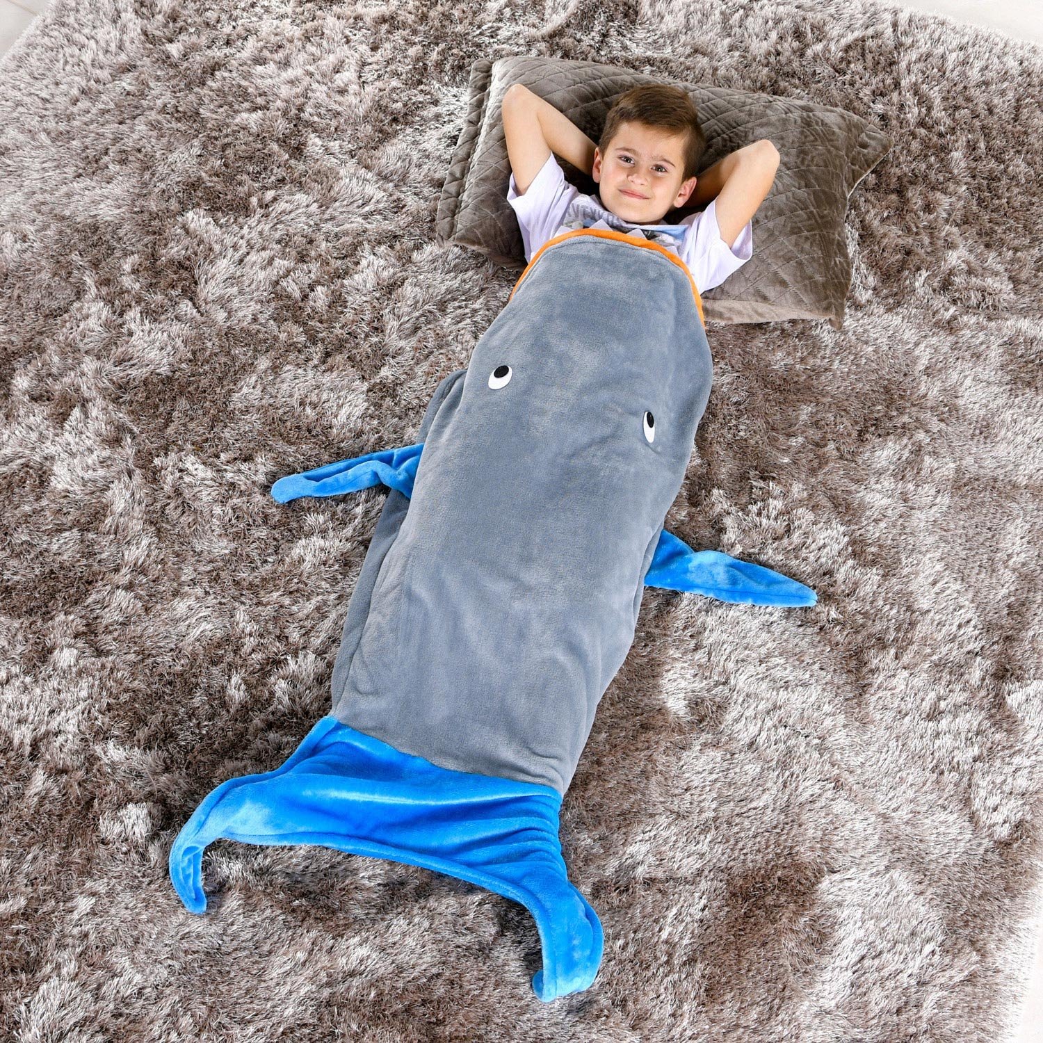 Manta Infantil Saco de Dormir 140x60cm Baleia