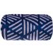 Manta Plush Casal Microfibra Toque Flannel 180x220cm Azul Listras