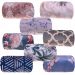 Manta Plush Casal Microfibra Toque Flannel 180x220cm Azul Listras