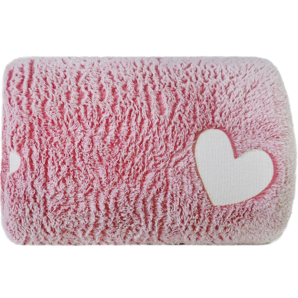 Manta Solteiro Brilha no Escuro New 150x220cm Rosa Coração