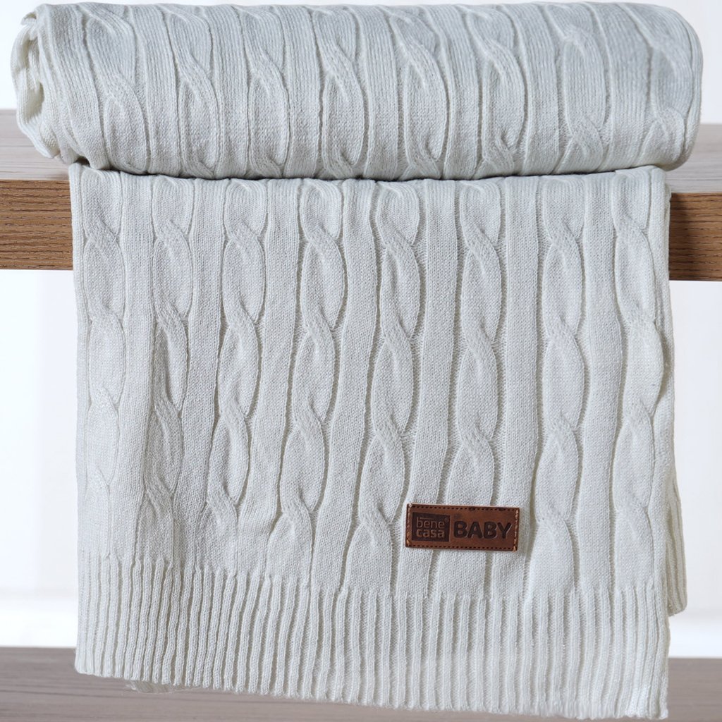 Manta Tricot Bebê 75x100 Super Macia Lua