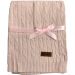 Manta Tricot Bebê 75x100 Super Macia Rosa