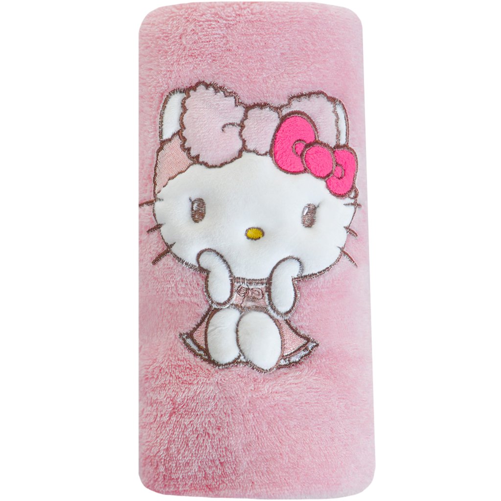 Manta com Aplique Flannel Fleece Turma da Hello Kitty 100x75 Hello Kitty