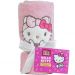 Manta com Aplique Flannel Fleece Turma da Hello Kitty 100x75 Hello Kitty