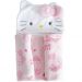 Manta com Capuz Coral Fleece Turma da Hello Kitty 75x90cm Hello Kitty