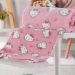 Manta com Naninha Coral Fleece Turma da Hello Kitty 75x100cm Hello Kitty Pink