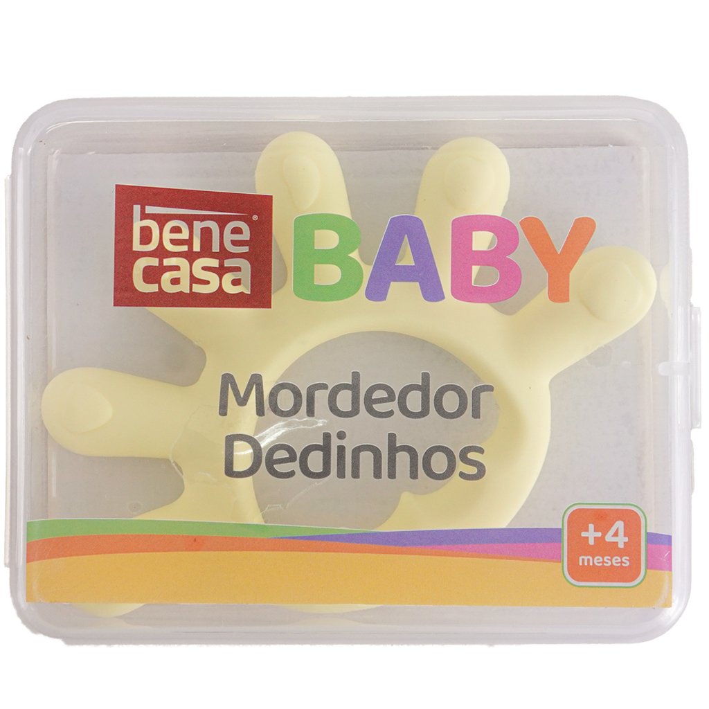 Mordedor Dedinhos para Bebê de Silicone 12x1cm Verde