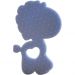 Mordedor Girafa Funny para Bebê de Silicone 7,03x6,55x0,83cm Azul