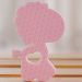 Mordedor Girafa Funny para Bebê de Silicone 7,03x6,55x0,83cm Rosa