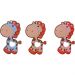 Mordedor Girafa Funny para Bebê de Silicone 7,03x6,55x0,83cm Rosa