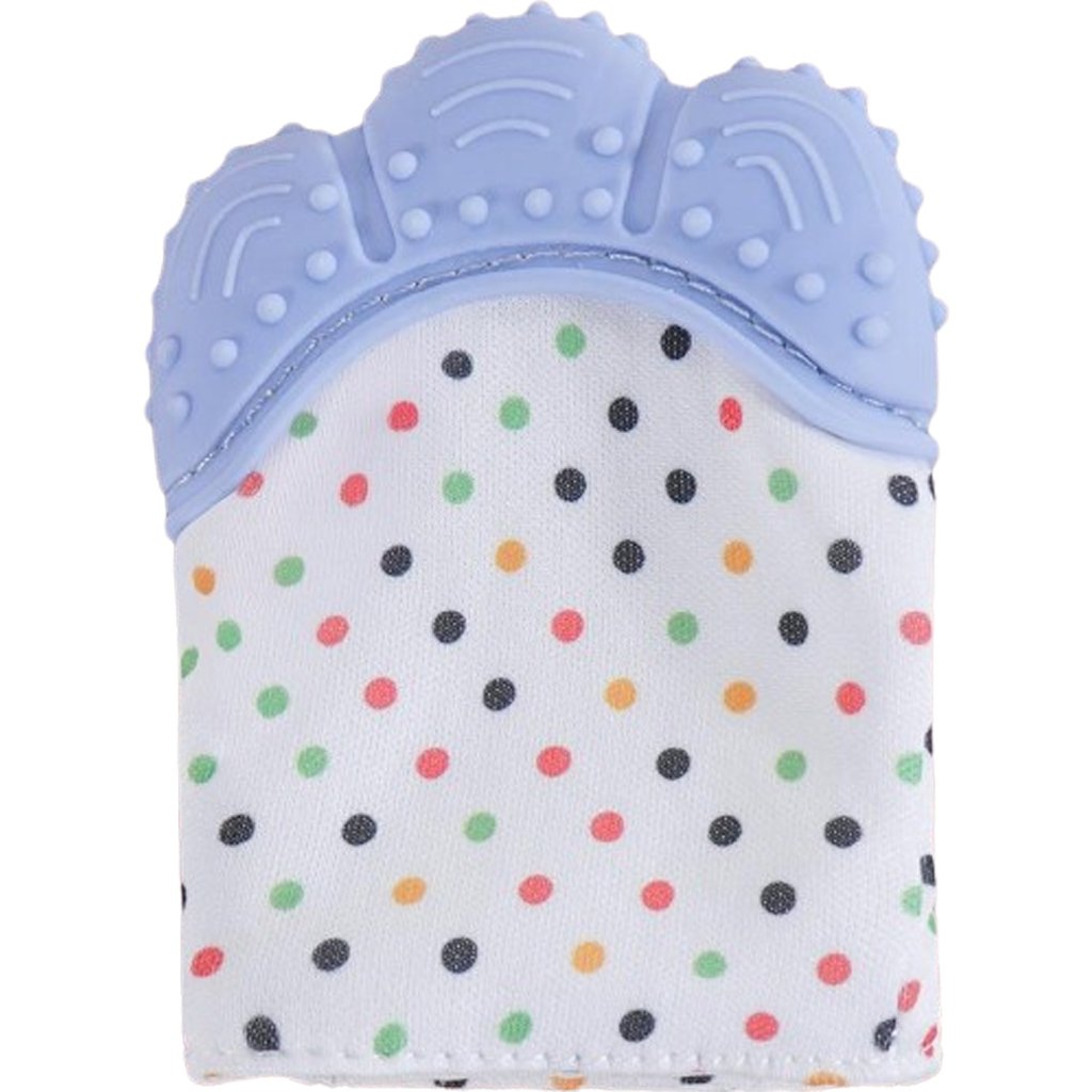 Mordedor Luvinha para Bebê Silicone e Poliéster Azul