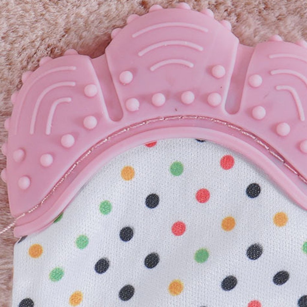 Mordedor Luvinha para Bebê Silicone e Poliéster Rosa