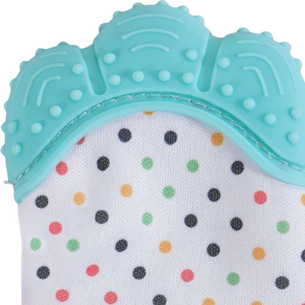 Mordedor Luvinha para Bebê Silicone e Poliéster Verde Claro