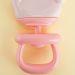 Mordedor Mãozinha de Silicone para Bebê 12x7,5cm Rosa