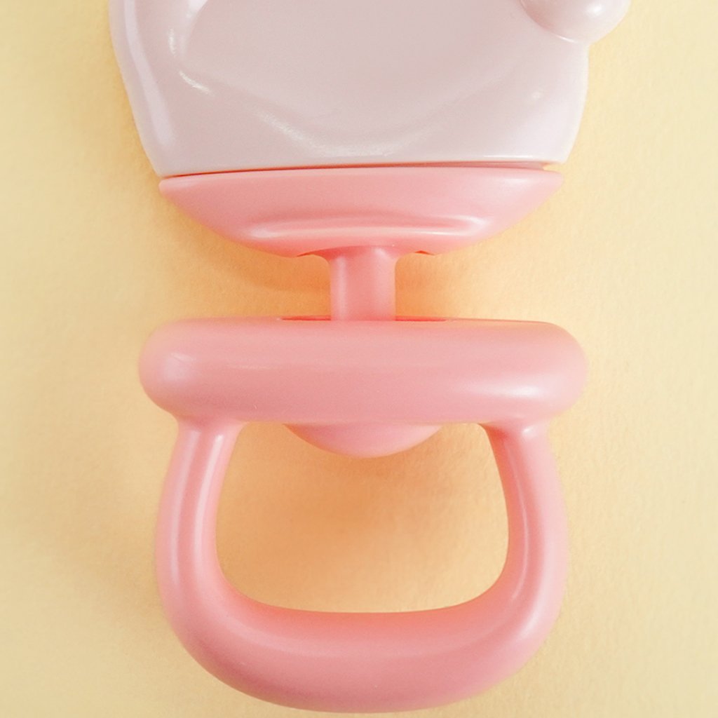 Mordedor Mãozinha de Silicone para Bebê 12x7,5cm Rosa