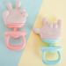 Mordedor Mãozinha de Silicone para Bebê 12x7,5cm Rosa
