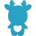 Mordedor Rena para Bebê de Silicone 8,89x6,69x0,75cm Azul Celeste
