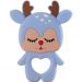 Mordedor Rena para Bebê de Silicone 8,89x6,69x0,75cm Azul Claro