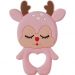 Mordedor Rena para Bebê de Silicone 8,89x6,69x0,75cm Rosa