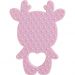 Mordedor Rena para Bebê de Silicone 8,89x6,69x0,75cm Rosa