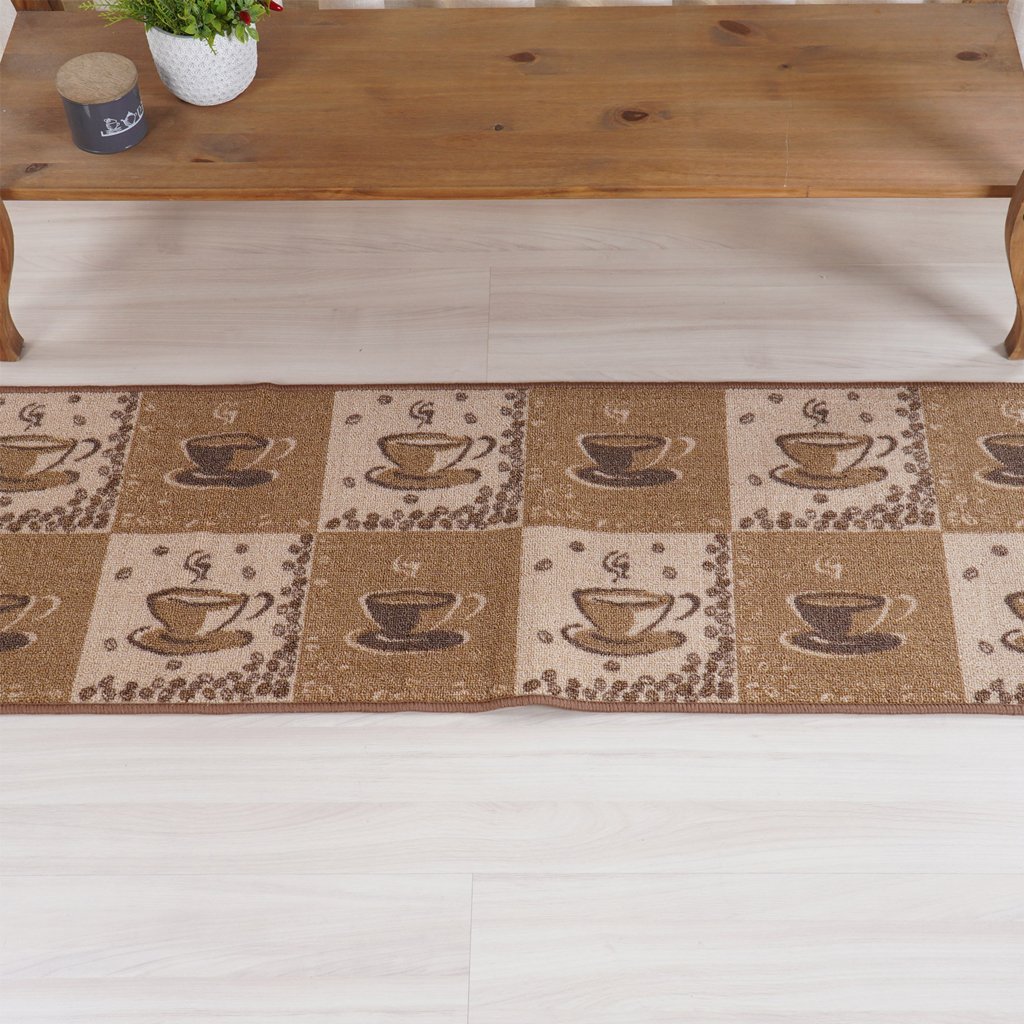 Passadeira de Cozinha Colori Antiderrapante 40x120cm Coffe
