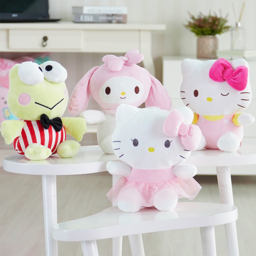 Pelúcia com Manta Coral Fleece Turma da Hello Kitty 100x75cm Hello Kitty Pink