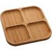 Petisqueira Quadrada Bambu Tábua de Frios 20x20x1,7cm