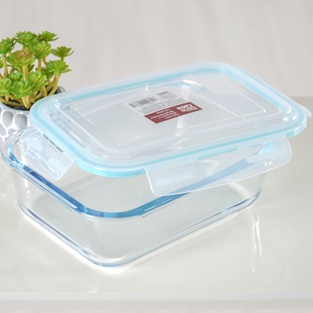 Pote de Vidro com Tampa Hermética 1,5L 22x16,4x6,6