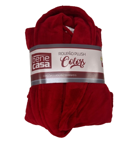 Roupão Plush Colors com Bolso Gola Xale