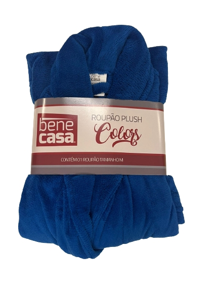 Roupão Plush Colors com Bolso Gola Xale