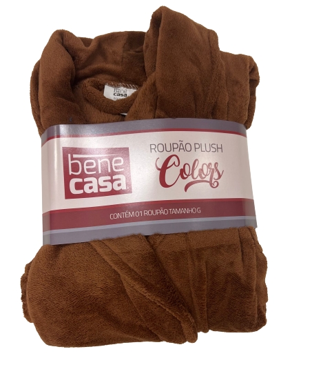 Roupão Plush Colors com Bolso Gola Xale