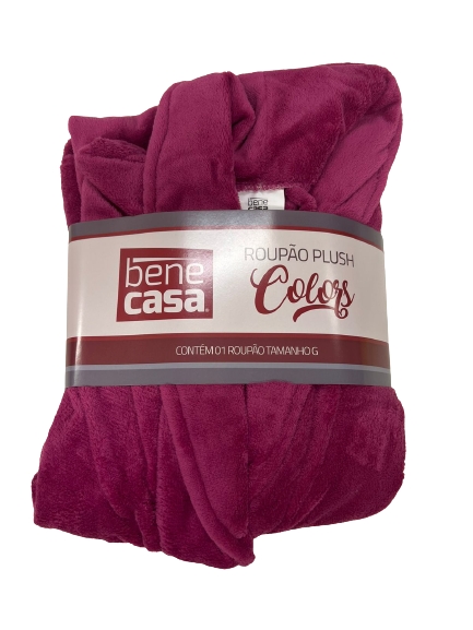 Roupão Plush Colors com Bolso Gola Xale