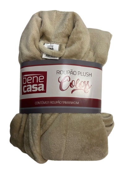 Roupão Plush Colors com Bolso Gola Xale