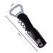 Saca Rolhas 2 em 1 Inox Facil de Utilizar e Manusear Preto