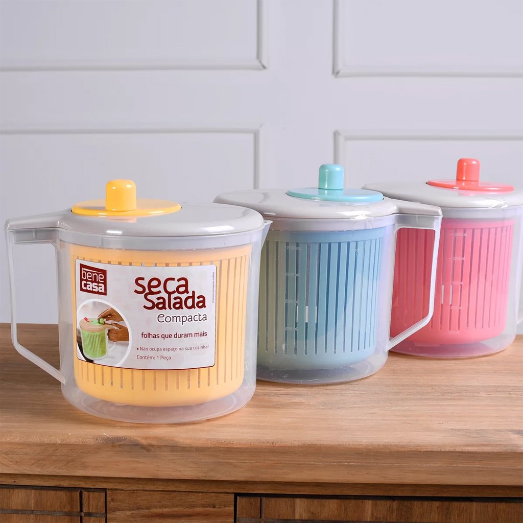 Seca Salada Compacta Jarra com Dosadora 2,8 Litros Verde